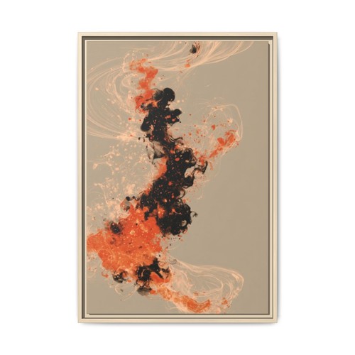 Leinwandbild gerahmt orange - leinwandbild,