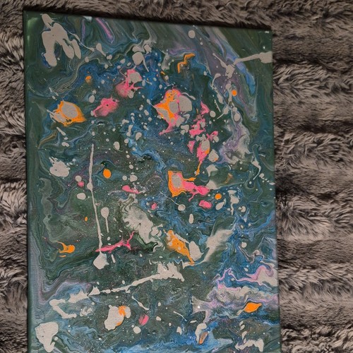 Abstraktes acrylgemälde auf - acrylgemälde,
