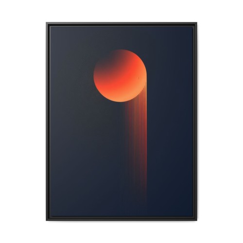 Leinwandbild gerahmt orange - leinwandbild,