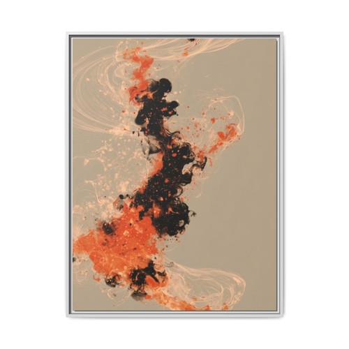 Leinwandbild gerahmt orange - leinwandbild,