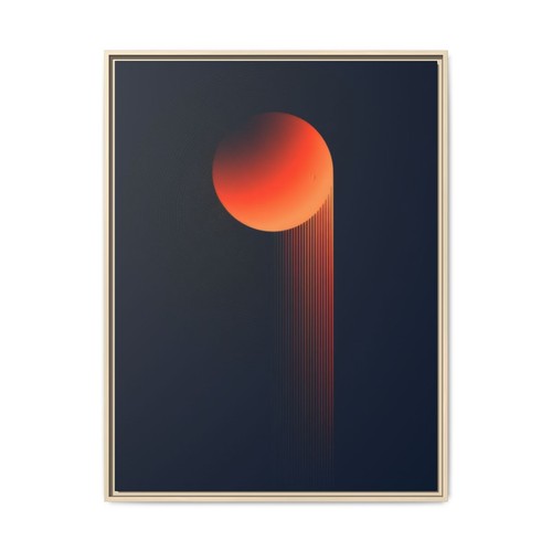 Leinwandbild gerahmt orange - leinwandbild,