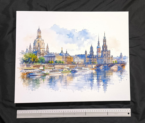 Bespannter keilrahmen leinwand - bespannter,