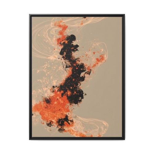 Leinwandbild gerahmt orange - leinwandbild,