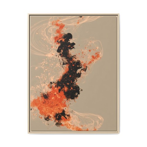 Leinwandbild gerahmt orange - leinwandbild,